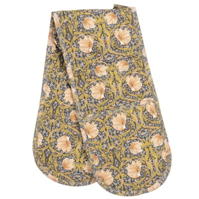 William Morris Pimpernel Grey Oven Gloves