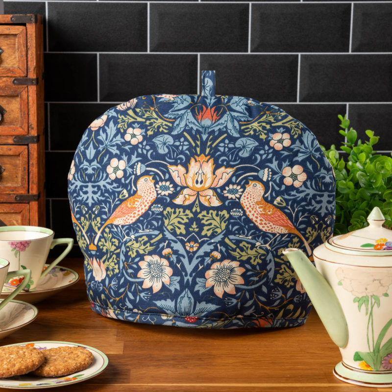 William Morris Strawberry Thief Indigo Blue Tea Cosy