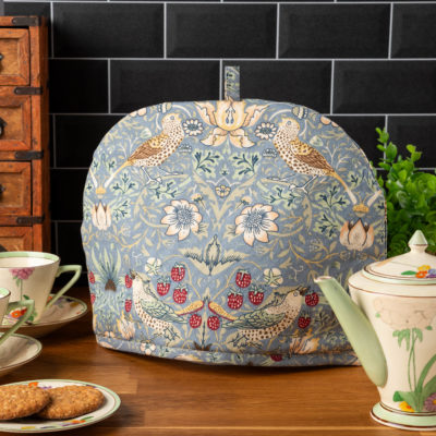 William Morris Strawberry Thief Duck Egg Blue Tea Cosy