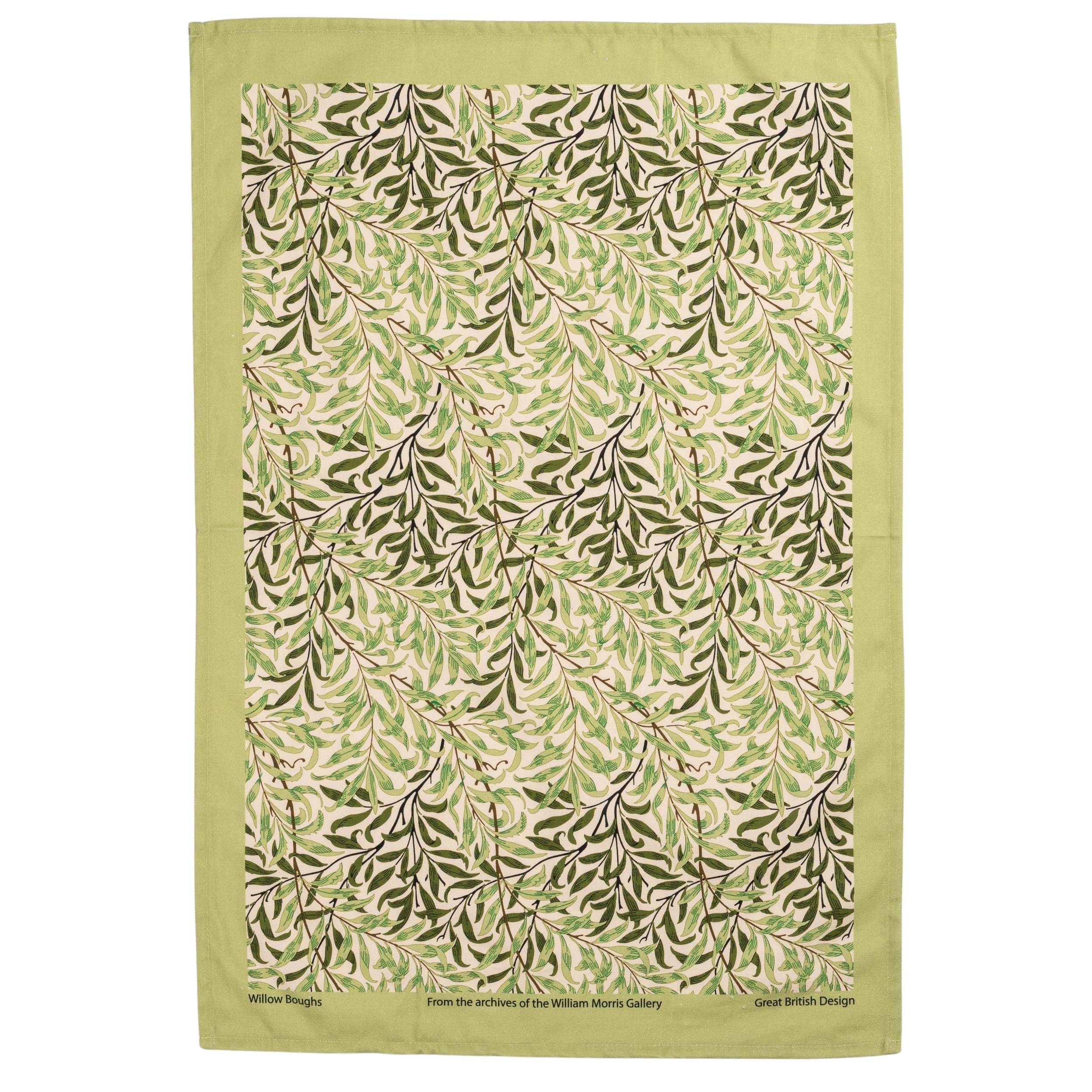 William Morris Willow Moss Tea Towel