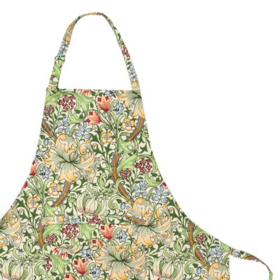 William Morris Golden Lily Green Apron