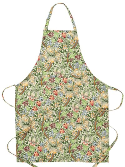 William Morris Golden Lily Green Apron