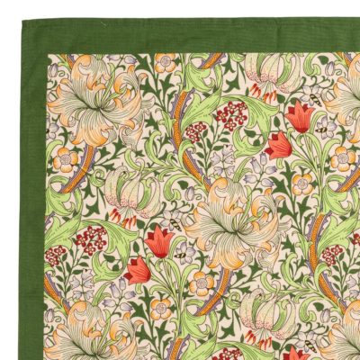 William Morris Golden Lily Green Tea Towel