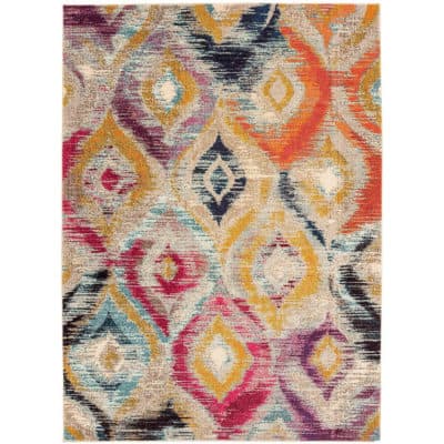 Ikat Rug in Multi
