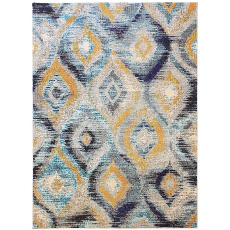 Ikat Rug in Blue