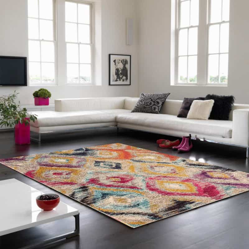 Ikat Rug in Multi