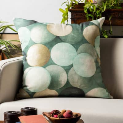 Zen Pebbles XL Rectangular Extra-Large Cushion Cover in Mineral Green