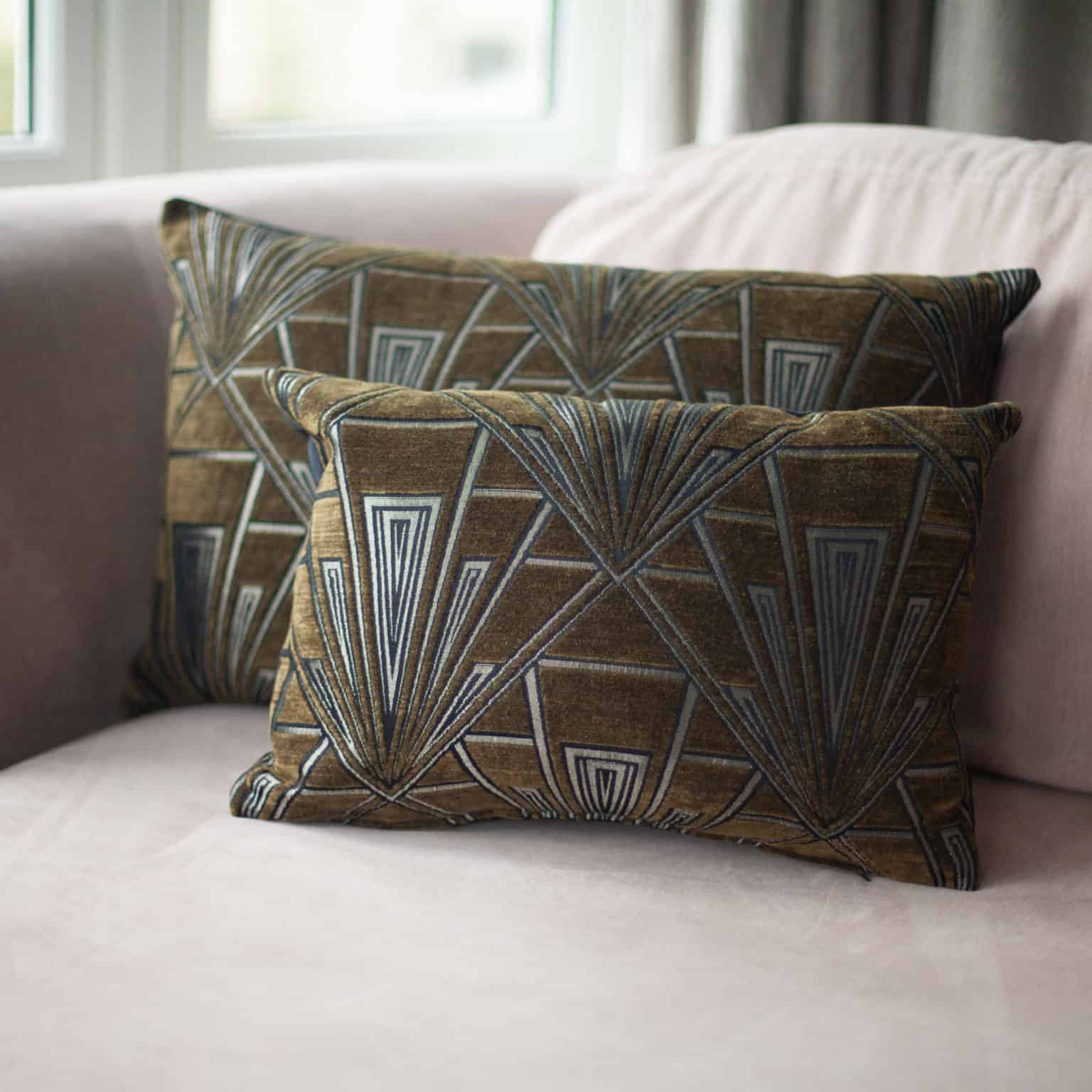 Antique Art Nouveau Linen Openwork Boudoir Cushion