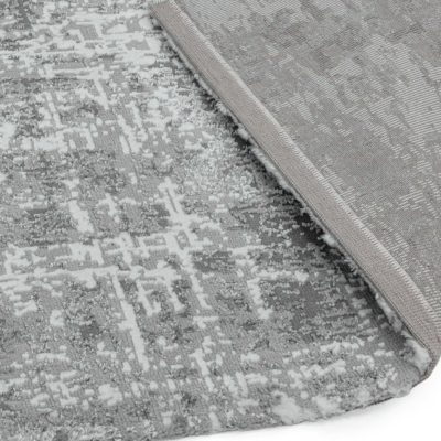 Chenille Effect Rug in Grey