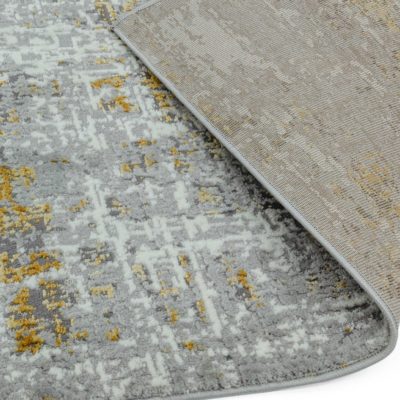 Chenille Effect Rug in Yellow