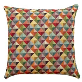 Triangle Harlequin Geometric Tapestry Extra Large Cushion