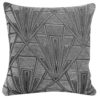 Art Deco Geometric Cushion Grey