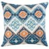 Extra Large Navajo Teal and Orange Cushion