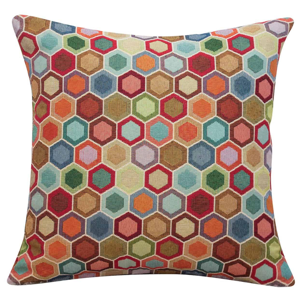 Multicoloured Tapestry Cushion Linen Loft