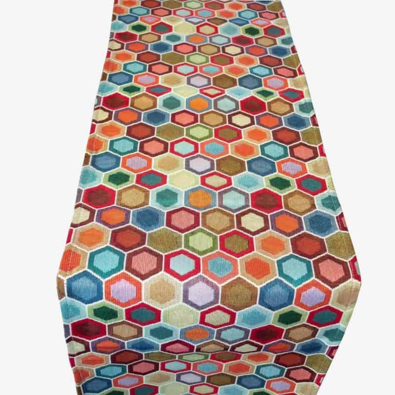 Honeycomb Tapestry Table Runner