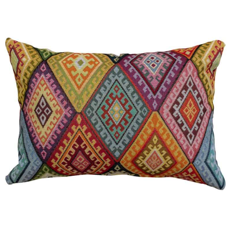 Kilim Weave Rainbow Boudoir Cushion