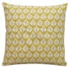 Minimalist Scandi Leaf Cushion in Yellow