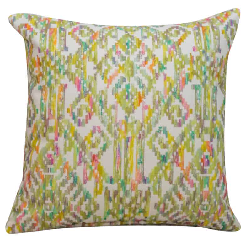 Moroccan Trellis Cushion in Chartreuse