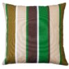 Striped Outdoor Cushion in Green