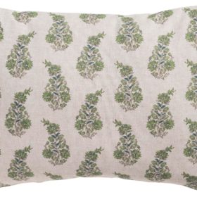 Willowmere Sprig Boudoir Cushion in Sage Green
