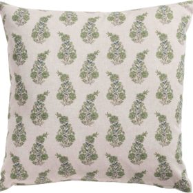 Willowmere Sprig Cushion in Sage Green