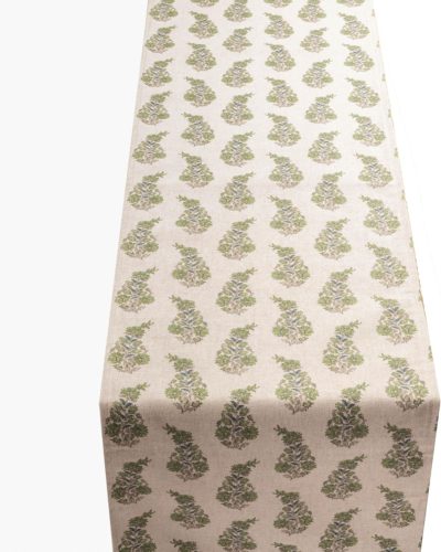 Willowmere Sprig Table Runner in Sage Green