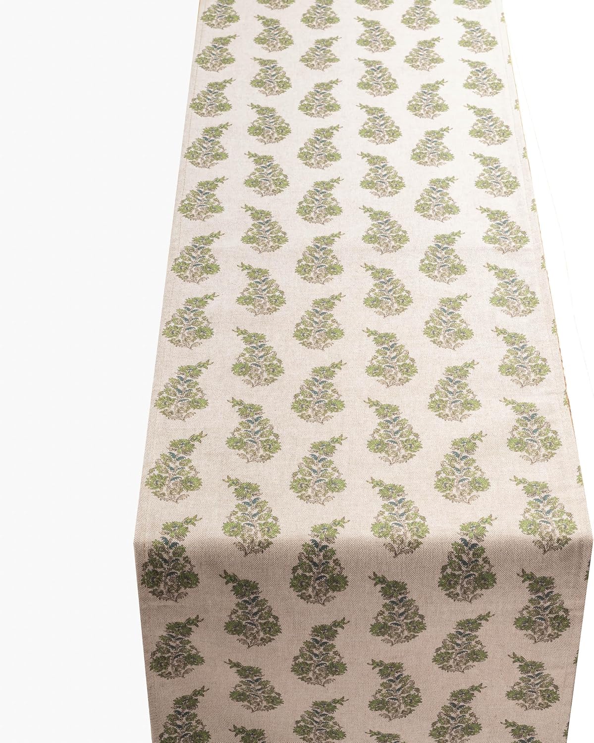 Willowmere Sprig Table Runner in Sage Green