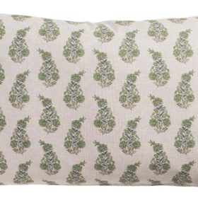 Willowmere Sprig XL Rectangular Cushion in Sage Green