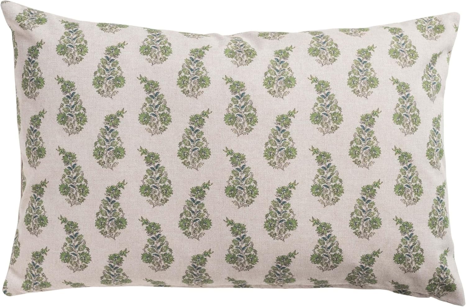 Willowmere Sprig XL Rectangular Cushion in Sage Green