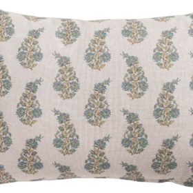 Willowmere Sprig Boudoir Cushion in Duck Egg Blue