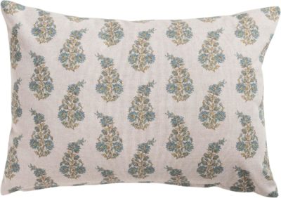 Willowmere Sprig Boudoir Cushion in Duck Egg Blue