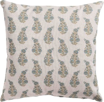 Willowmere Sprig Cushion in Duck Egg Blue