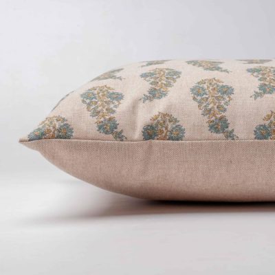 Willowmere Sprig Cushion in Duck Egg Blue