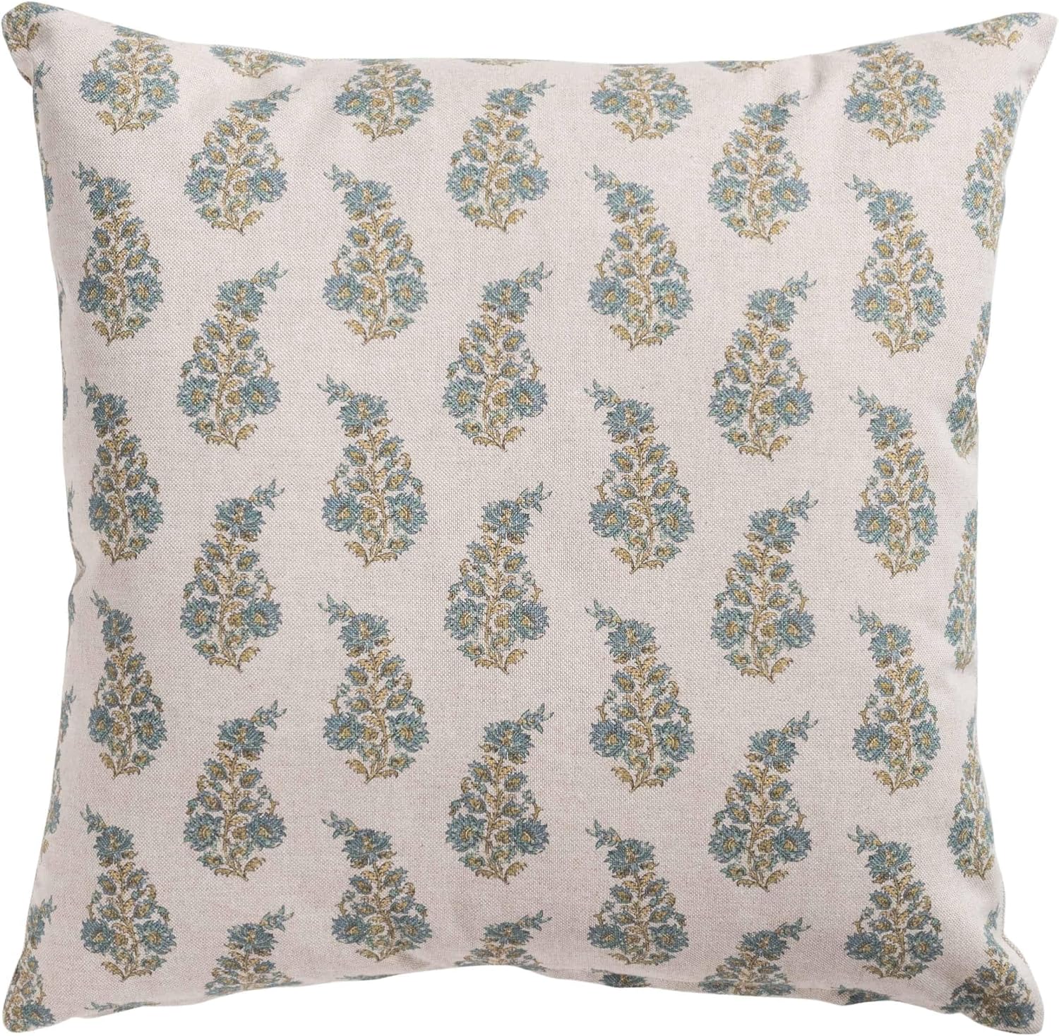 Willowmere Sprig Cushion in Duck Egg Blue