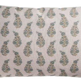 Willowmere Sprig XL Rectangular Cushion in Duck Egg Blue