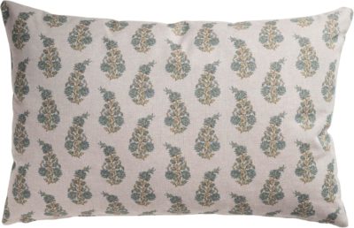 Willowmere Sprig XL Rectangular Cushion in Duck Egg Blue