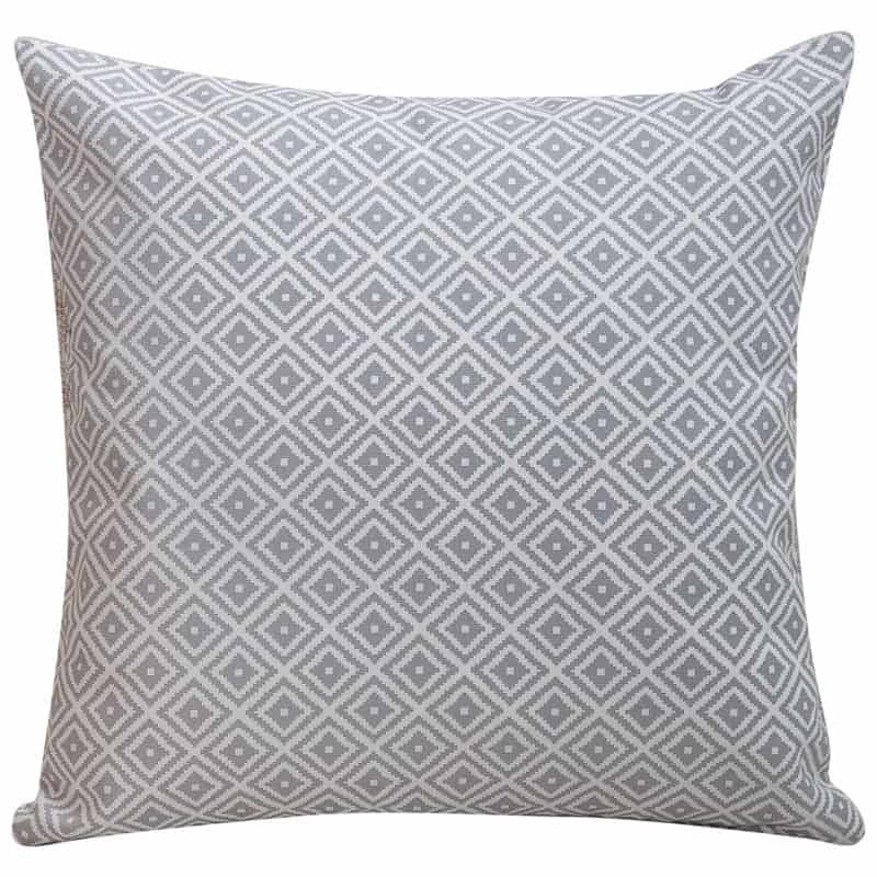 Scandi Ikat Cushion in Grey