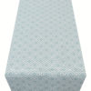 Scandi Ikat Table Runner in Duck Egg Blue
