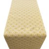 Scandi Ikat Table Runner Ochre Yellow