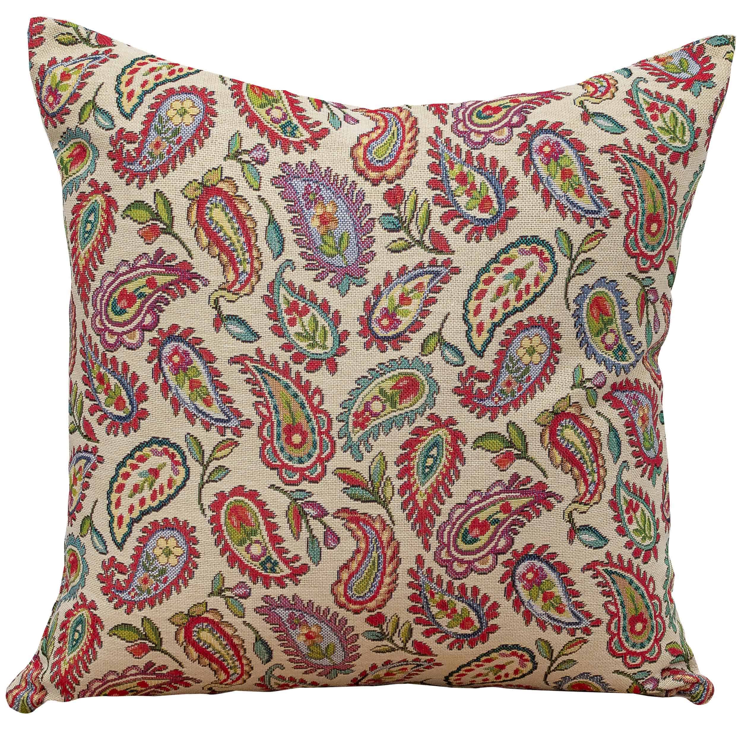 Tapestry Paisley Cushion - Linen Loft